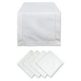 thumbnail image 2 of DII Modern Cotton Hemstitch Table Runner Set in Off-White (Set of 5), 2 of 4
