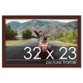 thumbnail image 2 of 23x32 Classic Modern Brown Picture Frame - UV Acrylic, Foam Board Backing, Hanging Hardware, 2 of 8