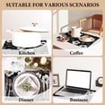 thumbnail image 5 of Cotton Linen Waterproof Placemats Set of 4, Floral Black Dining Mat Table Mats Decor Fabric for Kitchen Dinner Coffee Shop Table, Indoor/Outdoor Washable Wipeable Placemat -N036, 5 of 5