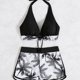 thumbnail image 4 of Traje de baño con falda y chaleco con estampado de puntos redondos para mujer OAVQHLG3B Store  lin121212, 4 of 4