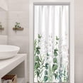 thumbnail image 2 of Stall Shower Curtain, Sage Green Eucalyptus Small Shower Curtain for Bathroom Waterproof Spring Green Leaves RV Shower Curtain with Hooks, 36x72 Inch, 2 of 6