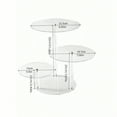 thumbnail image 4 of Round Acrylic Products Display Riser Stands, 3 Tiers Cupcake Stand Mini Display Rack for Cake, 4 of 6