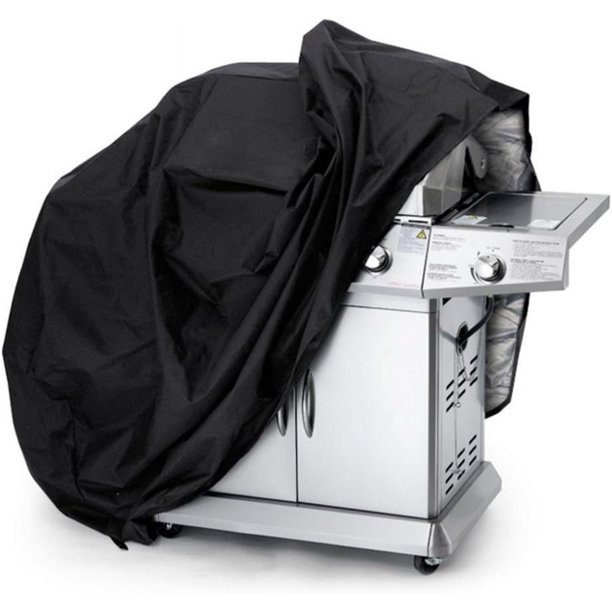 Cubierta para barbacoa, tela de poliéster, parrilla de gas, cubierta protectora para barbacoa, para almacenamiento impermeable a prueba de polvo en exteriores e interiores ((145x61x117cm))