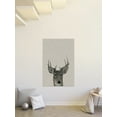 thumbnail image 6 of Mischievous Deer Painting Print on Wrapped Canvas, 6 of 7