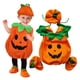 thumbnail image 4 of Pelele de Halloween para niños pequeños, traje de calabaza de una pieza para fiesta, mono de bebé, ropa de Cosplay con conjunto de sombrero, 4 of 5