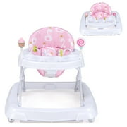 Infans Foldable Baby Activity Walker w/ Adjustable Height & Detachable Seat Cushion