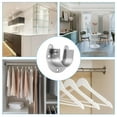 thumbnail image 6 of Uxcell 1.26"Dia Closet Rod Bracket,U Shape 304 Stainless Steel Closet Pole Socket Rod Holder for Closet Wardrobe,2Pack, 6 of 6