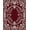 Red, Pattern 2, variant on Flatwoven High Traffic Area Rug, Fleur de Lis Medallion Hand Hooked Traditional Masterpiece, Non Slip, Stain Resistant, Washable Area Rugs for Living Room, Bedroom(Red, 2X3)