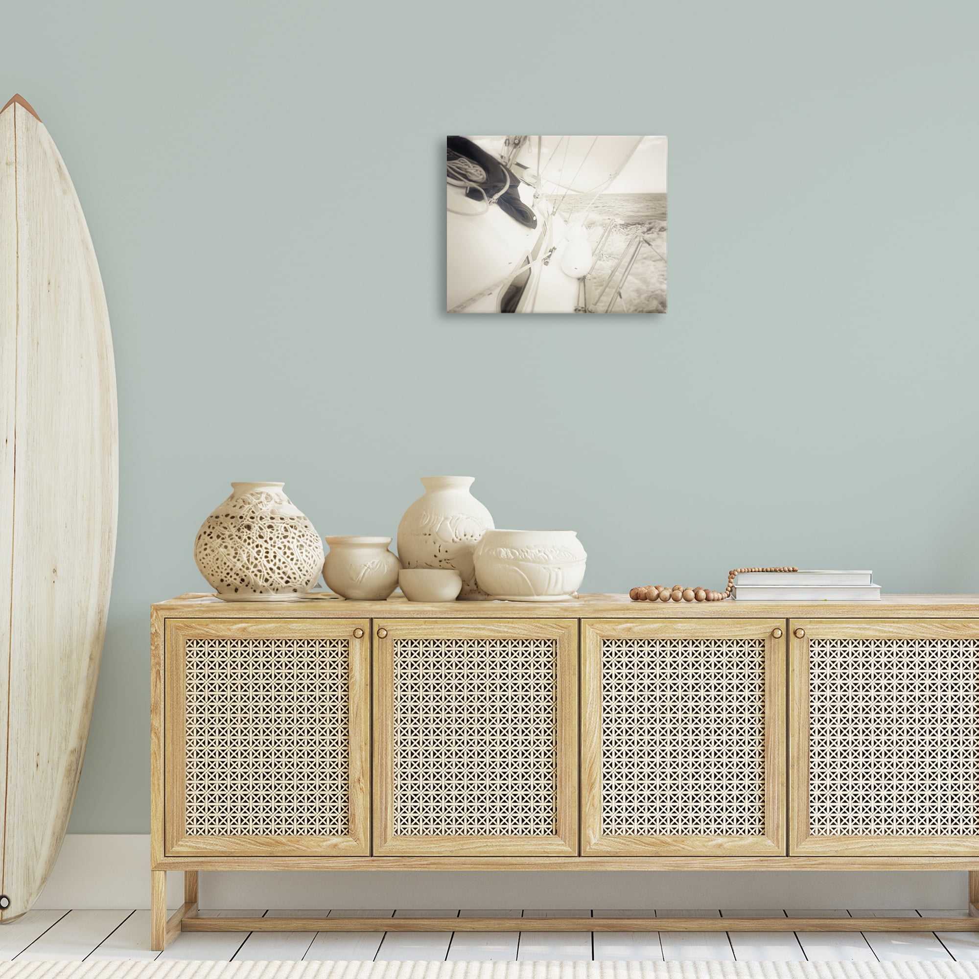 Stupell Industries Clear Day Sailing Transportation Photography Wrapped Canvas Art Print Wall Art, 20 x 16