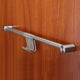thumbnail image 2 of 1pc Montaje en pared Gancho de toalla Toalla de acero inoxidable Sombrero Sombrero Colgador de ropa Heavy Duty Toallero para el dormitorio Cocina con 7 unids Ganchos móviles, 2 of 4