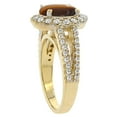 thumbnail image 3 of 10K Yellow Gold Diamond Natural Tiger Eye Engagement Ring Oval 10x8mm, size 8.5, 3 of 3