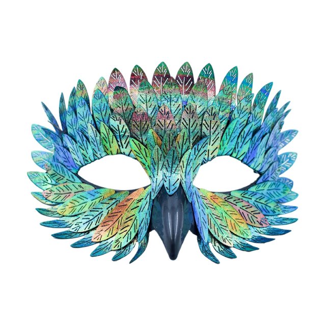 Halloween Multifunción Media Face Cover for Party Supplies Cosplay Verde