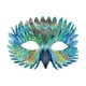 thumbnail image 1 of Máscara de Halloween, accesorios decorativos, máscara de plumas para ojos para festivales, juegos de rol. Verde, 1 of 9