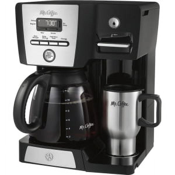 12-Cup Programmable Black Coffee Maker with Hot Water Dispenser – Arborb