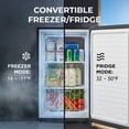 thumbnail image 6 of Whynter Compact Upright Convertible Fridge/Freezer with Lock, 3.1 Cu. Ft., Energy Star, Stainless Steel (CUF-301SS), 6 of 12