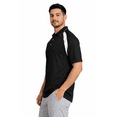 thumbnail image 2 of Expert Brand Men's Oxymesh™ Dry Fit Athletic Par Polo Shirt, Black/White, Medium, 2 of 7