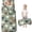 Hen and Floral Teal Pattern, variant on Rooster and Silhouette White Pattern Teens Toddler Nap Mat with Pillow, Sleeping Mat Bag for Preschool Daycare 59"x22"