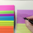 thumbnail image 3 of LNGOOR 50 Pcs/ensemble Notes Autocollantes Transparentes Colorées avec Index à Lignes Horizontales pour Étudiants Résistantes à l'Eau, 3 of 7
