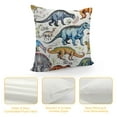 thumbnail image 4 of Nawypu  Wild Dinosaurs Throw Pillow Covers - Fauna Dinosaur Pillow Case Tyrannosaurus Brachiosaurus Dino Pillowcase Square for Boys Room Home Decor, 4 of 5