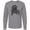 AC-Heather Grey, variant on Inktastic Plague Doctor Spooky Gothic Graphic Long Sleeve T-Shirt