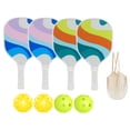 thumbnail image 3 of ziyahi Wood Pickleball Rackets With 4 Balls Storage Bag Set Portable Outdoor Sports Rackets For Beginners And Adults . Summer, 3 of 6