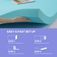 Queen Size 3 Inch GelInfused Memory Foam Mattress Topper for Back Pain