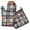 Fall Pumpkins and Leaves on Plaid Background, variant on Fall Pumpkins and Leaves on Plaid Background Kitchen Oven Mitt and Pot Holder Sets 2 Pcs for Baking, Cooking and Grilling, Heat Resistant Up To 392 °F