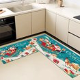 thumbnail image 5 of Floral Kitchen Rugs Sets of 3, Non Slip Kitchen Rugs and Mats Washable Farmhouse Kitchen Rugs Floral Kitchen Floor Mat Carpet Runner Rugs for Hallway Laundry Room, 5 of 12