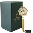 thumbnail image 1 of Matashi 24K Gold Plated Crystal Studded Bird House Decorative Wind Chime, 1 of 6