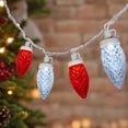 Diamond Led String Light Indoor/Outdoor 100-Count LED Diamond-Cut C9 Christmas String Lights ...