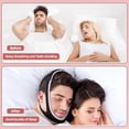 thumbnail image 3 of Anti Snoring Chin Strap for CPAP Users, Breathable & Adjustable Anti Snoring Device Chin Strap, Snoring Solution CPAP Chin Strap for Men & Women to Keep Mouth Closed While Sleeping Snore Stopper Pink, 3 of 5