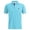 Sky Blue, variant on HOWPAY Men's Polo Shirts Short Sleeve Classic Button Collared T-Shirt Solid Color Stretch Breathablet Casual Loose Fit Workout Golf Shirts Black L