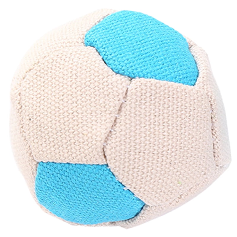 Soccer Ball Cat Toy Interactive Cotton Canvas Kitten Toy Ball Cat Rolling Ball