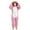 Pink, variant on BFHHYA Girls' Fuzzy Onesie Sleepwear Long Sleeve Full Zip Cat-Ear Hooded Jumpsuit Sleepwear Loungewear for At-Home Play & Sleep