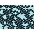 thumbnail image 1 of Ahgly Company Machine Washable Indoor Rectangle Transitional Tiffany Blue Area Rugs, 2' x 4', 1 of 1