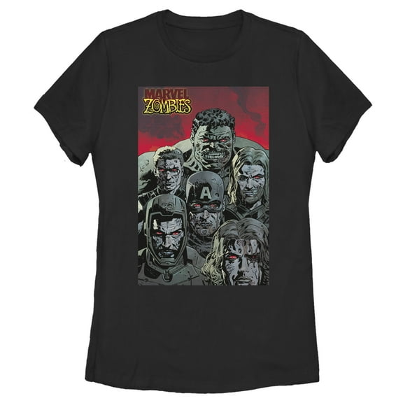 Women's Marvel Zombies Avengers  Graphic Tee Black Large