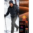 thumbnail image 3 of Pantalones FREE SOLDIER para hombre, Softshell al aire libre, forro polar gris, 3 of 9