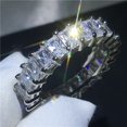 thumbnail image 1 of FDLK, 2 uds., conjunto nupcial, anillos elegantes para mujer, joyería de moda de compromiso de boda con anillo femenino de circón cúbico brillante completo Tan Jianjun unisex, 1 of 2
