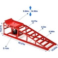 Lafati 2Pack Hydraulic Car Ramps HeavyDuty Vehicle Ramps with 5T