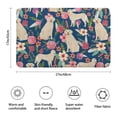 thumbnail image 3 of Golden Retriever and Pioneer Flower Bathroom Rugs Mat,Non Slip Microfiber Bathroom Rug,Rubber Backing,Soft Bathroom Mats for Bathroom Floor,Tub and Shower,17x27in(43x68cm), 3 of 5