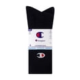 thumbnail image 6 of Champion Men’s Crew Socks 6 Pack – Flat Knit, Moisture-Wicking, Arch Support, Stretch Comfort, Sizes 6–12.5, 6 of 6