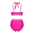 thumbnail image 6 of Ynynloco Tankini Swimsuits for Women 2026 Two Piece Color Blocking Tummy Control Modest Bathing Suit,Swim Tops with Short Swimwear, 6 of 6