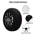 thumbnail image 5 of PUREYAH Floral Modern Illustration Rv Spare Tire Cover, Wheel Covers Protectors Universal Fit for Camping Travel Trailer Truck 17 inch, 5 of 6