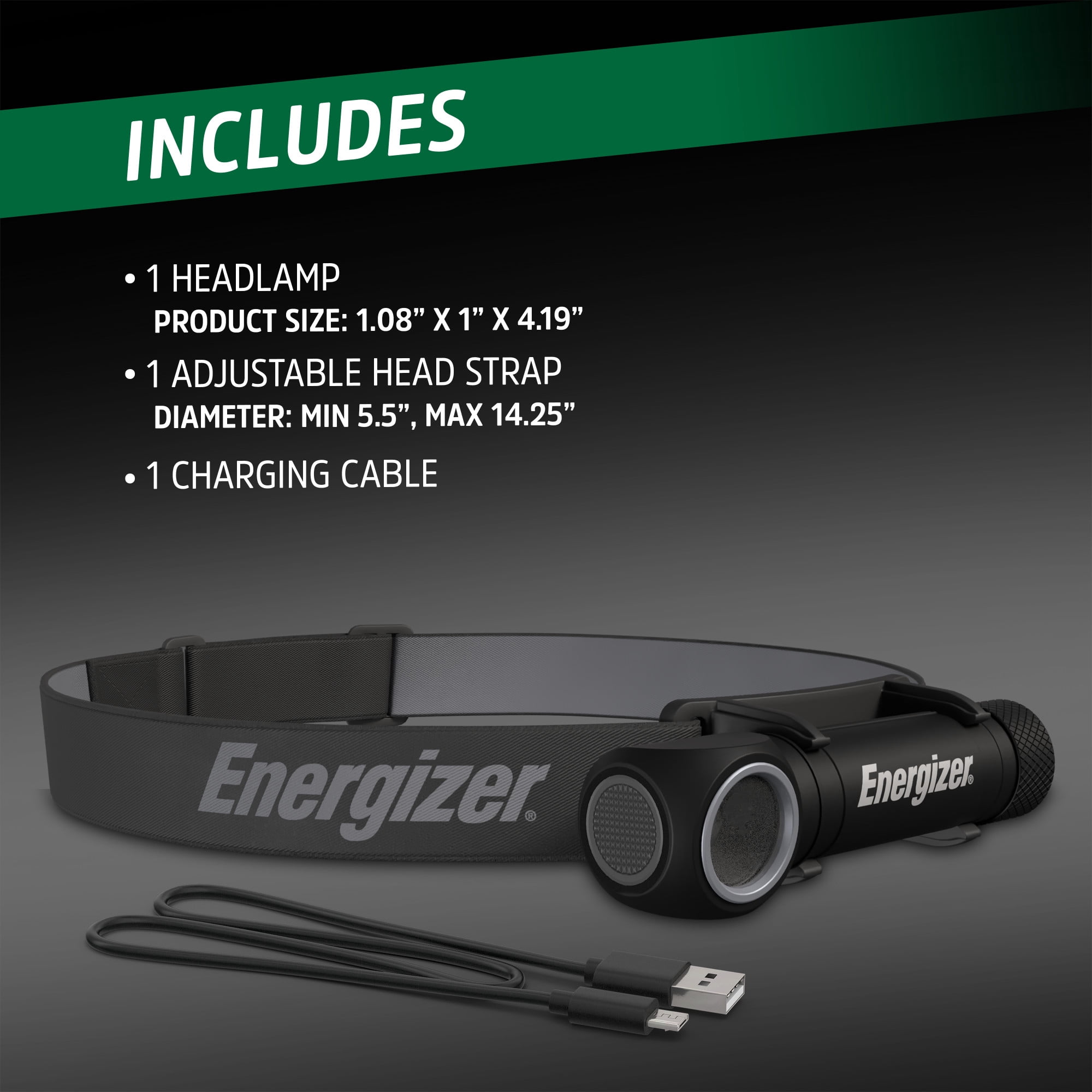 Energizer High Lumen Hybrid Rechargeable Headlamp