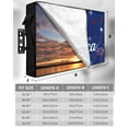 thumbnail image 2 of American Independence Day Outdoor TV Cover 40 to 43 Inch Weatherproof, Red Blue Fireworks Retro Stars 600D Oxford TV Covers with Waterproof Zipper, Outside Flat TV Screen Protector 40"Wx25"Hx4.5"D, 2 of 7