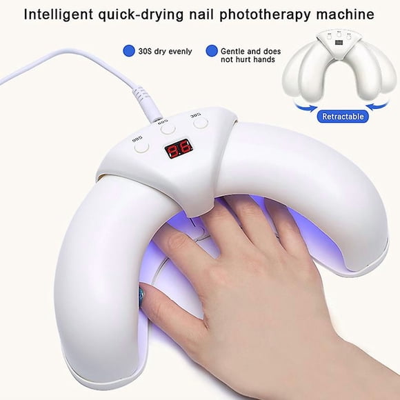Uv Nail Lamp Manicure Phototherapy Machine Quick Work No Black Hand Nail Art_Perfect Gift