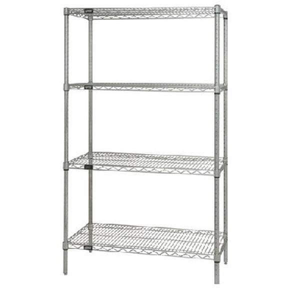Quantum 14W X 42"L X 63"H Wireless Shelving Unit - Chrome Model Wr63-1442C