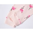 thumbnail image 7 of Toddler Girls 100% Cotton Flamingo Pajamas 2 Piece Set Baby Casual Style PJs Size 8T, 7 of 7