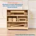 thumbnail image 3 of ECR4Kids Mobile Building Block Storage Cabinet, Small, Classroom Furniture, Natural, 3 of 9