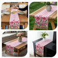 thumbnail image 7 of Hello Spring Table Runner - 36 Inch Long, Kitchen Dining Table Runner Dresser Scarves, Pink Tulip Flowers Farmhouse Buffalo Plaid Wooden Farmhouse Decor for Coffee Tables Wedding Party Banquet, 7 of 7